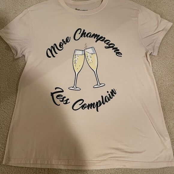 GUC Show Me Your Mumu “More Champagne Less Complain” Graphic Tshirt🍾 - Picture 7 of 7